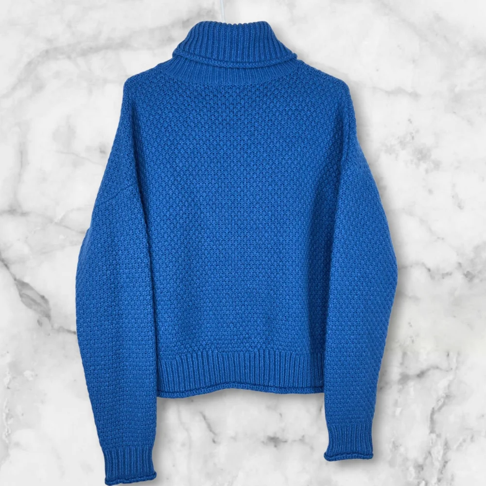 Kut From The Kloth Women Chunky Knit Turtleneck Sweater Size‎ Small - Picture 3 of 8